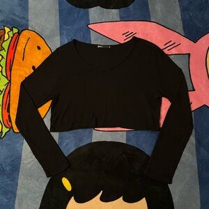 Black Crop Top